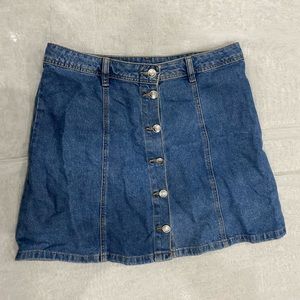 Denim mini skirt